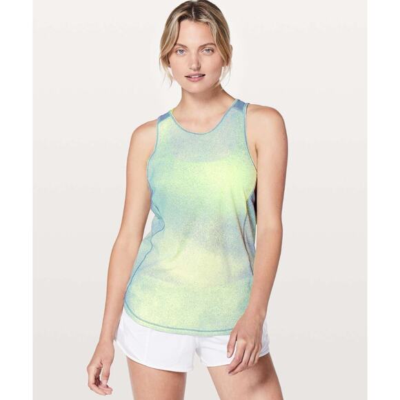(8) NWOT $58 Lululemon Sculpt Tank II Ocean Spray Fluro Citrus Light Cast - Picture 1 of 5